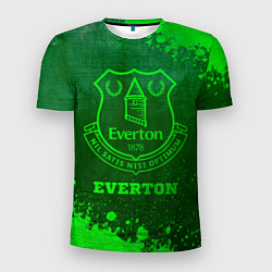 Футболка спортивная мужская Everton - green gradient, цвет: 3D-принт