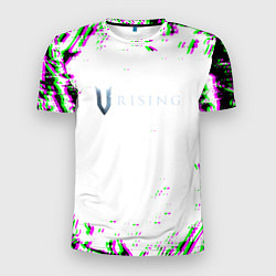 Мужская спорт-футболка Vrising глитч краски
