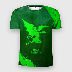 Футболка спортивная мужская Black Sabbath - green gradient, цвет: 3D-принт