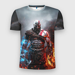 Футболка спортивная мужская God of War Кратос, цвет: 3D-принт