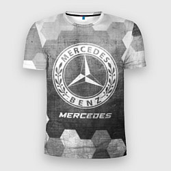 Футболка спортивная мужская Mercedes - grey gradient, цвет: 3D-принт