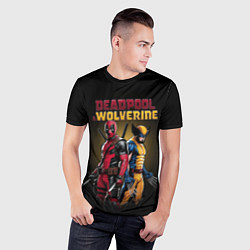 Футболка спортивная мужская Deadpool & Wolverine - film, цвет: 3D-принт — фото 2