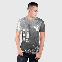 Футболка спортивная мужская Children of Bodom - grey gradient вертикально, цвет: 3D-принт — фото 2