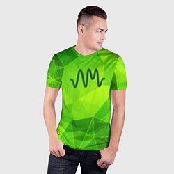 Футболка спортивная мужская Arctic Monkeys green poly, цвет: 3D-принт — фото 2
