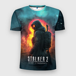Футболка спортивная мужская Stalker 2 радиоактивный дым, цвет: 3D-принт