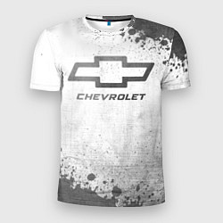 Футболка спортивная мужская Chevrolet - white gradient, цвет: 3D-принт