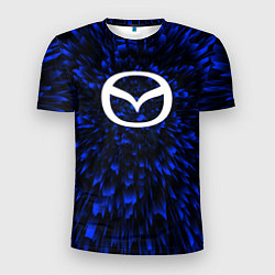 Футболка спортивная мужская Mazda blue energy, цвет: 3D-принт