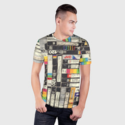 Футболка спортивная мужская Видеокассеты vhs, цвет: 3D-принт — фото 2