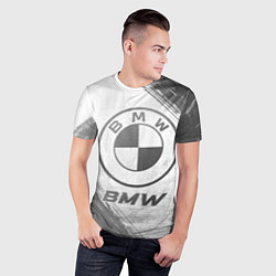 Футболка спортивная мужская BMW - white gradient, цвет: 3D-принт — фото 2