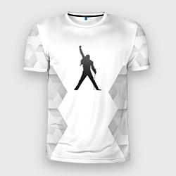 Футболка спортивная мужская Queen white poly, цвет: 3D-принт