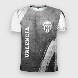 Мужская спорт-футболка Valencia - grey gradient вертикально