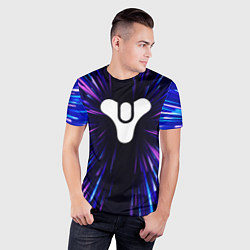 Футболка спортивная мужская Destiny neon energy, цвет: 3D-принт — фото 2