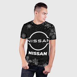Футболка спортивная мужская Снежный Nissan, цвет: 3D-принт — фото 2