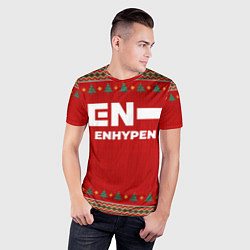 Футболка спортивная мужская Enhypen new year, цвет: 3D-принт — фото 2