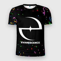 Футболка спортивная мужская Evanescence конфети, цвет: 3D-принт