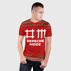 Футболка спортивная мужская Depeche Mode new year, цвет: 3D-принт — фото 2