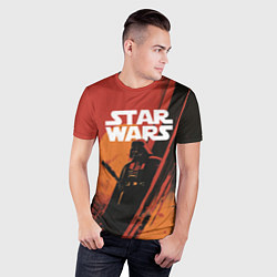 Футболка спортивная мужская Darth Vader - Star Wars, цвет: 3D-принт — фото 2
