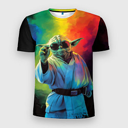 Футболка спортивная мужская Крутой Йода - Звездные войны, цвет: 3D-принт
