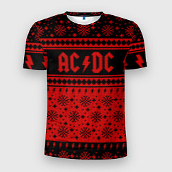 Мужская спорт-футболка ACDC christmas sweater