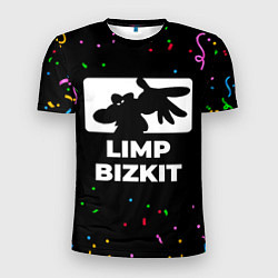 Футболка спортивная мужская Limp Bizkit конфети, цвет: 3D-принт