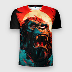 Футболка спортивная мужская King Kong roar, цвет: 3D-принт