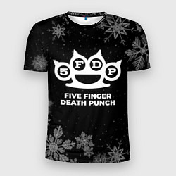 Футболка спортивная мужская Снежный Five Finger Death Punch, цвет: 3D-принт