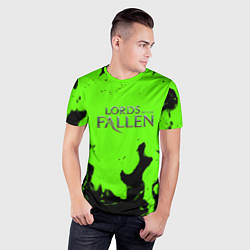 Футболка спортивная мужская Lord of the fallen flame, цвет: 3D-принт — фото 2
