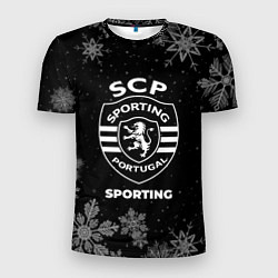 Футболка спортивная мужская Снежный Sporting, цвет: 3D-принт