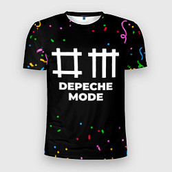 Футболка спортивная мужская Depeche Mode конфети, цвет: 3D-принт