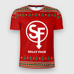 Футболка спортивная мужская Sally Face new year, цвет: 3D-принт