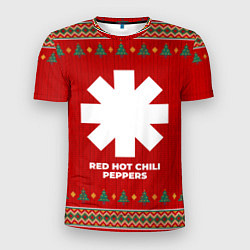 Футболка спортивная мужская Red Hot Chili Peppers new year, цвет: 3D-принт