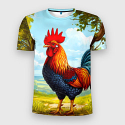 Мужская спорт-футболка Петушок