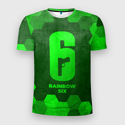 Футболка спортивная мужская Rainbow Six - green gradient, цвет: 3D-принт