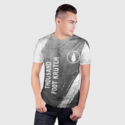 Футболка спортивная мужская Thousand Foot Krutch - grey gradient вертикально, цвет: 3D-принт — фото 2