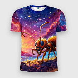 Мужская спорт-футболка Муравей в космосе