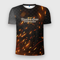 Футболка спортивная мужская Kingdom Come Deliverance 2 искры огня, цвет: 3D-принт