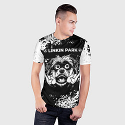 Футболка спортивная мужская Linkin Park 2024 рок пес, цвет: 3D-принт — фото 2