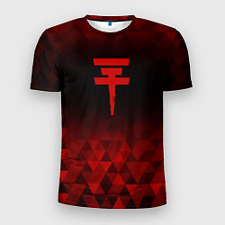 Футболка спортивная мужская Tokio Hotel red poly, цвет: 3D-принт