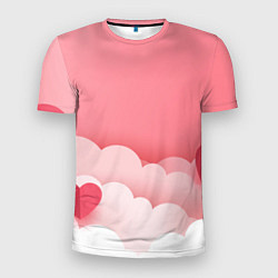 Футболка спортивная мужская Облака любви, цвет: 3D-принт