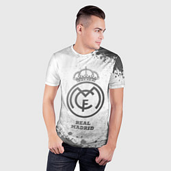 Футболка спортивная мужская Real Madrid - white gradient, цвет: 3D-принт — фото 2