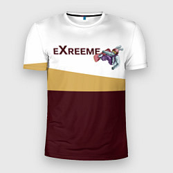 Футболка спортивная мужская Экстрим сноуборд, цвет: 3D-принт