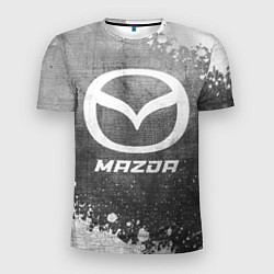 Футболка спортивная мужская Mazda - grey gradient, цвет: 3D-принт