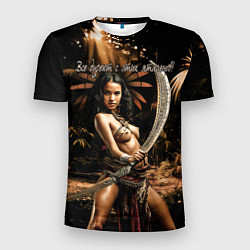 Футболка спортивная мужская Все дуреют с этих ятаганов, цвет: 3D-принт