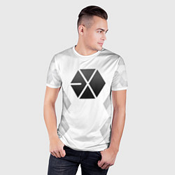Футболка спортивная мужская Exo white poly, цвет: 3D-принт — фото 2