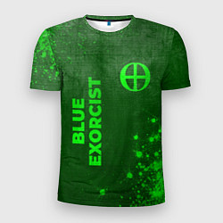Футболка спортивная мужская Blue Exorcist - green gradient вертикально, цвет: 3D-принт