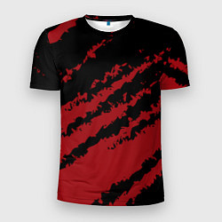 Футболка спортивная мужская The color is red and black, цвет: 3D-принт