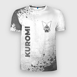 Мужская спорт-футболка Kuromi - white gradient вертикально