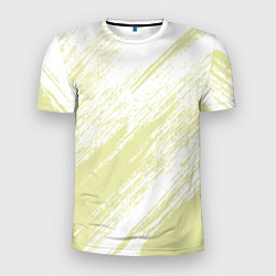 Мужская спорт-футболка The color is white and yellow