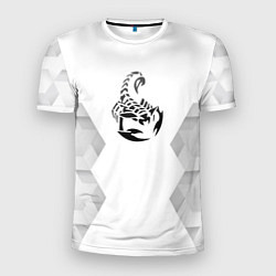 Футболка спортивная мужская Scorpions white poly, цвет: 3D-принт