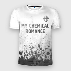 Футболка спортивная мужская My Chemical Romance - white gradient посередине, цвет: 3D-принт